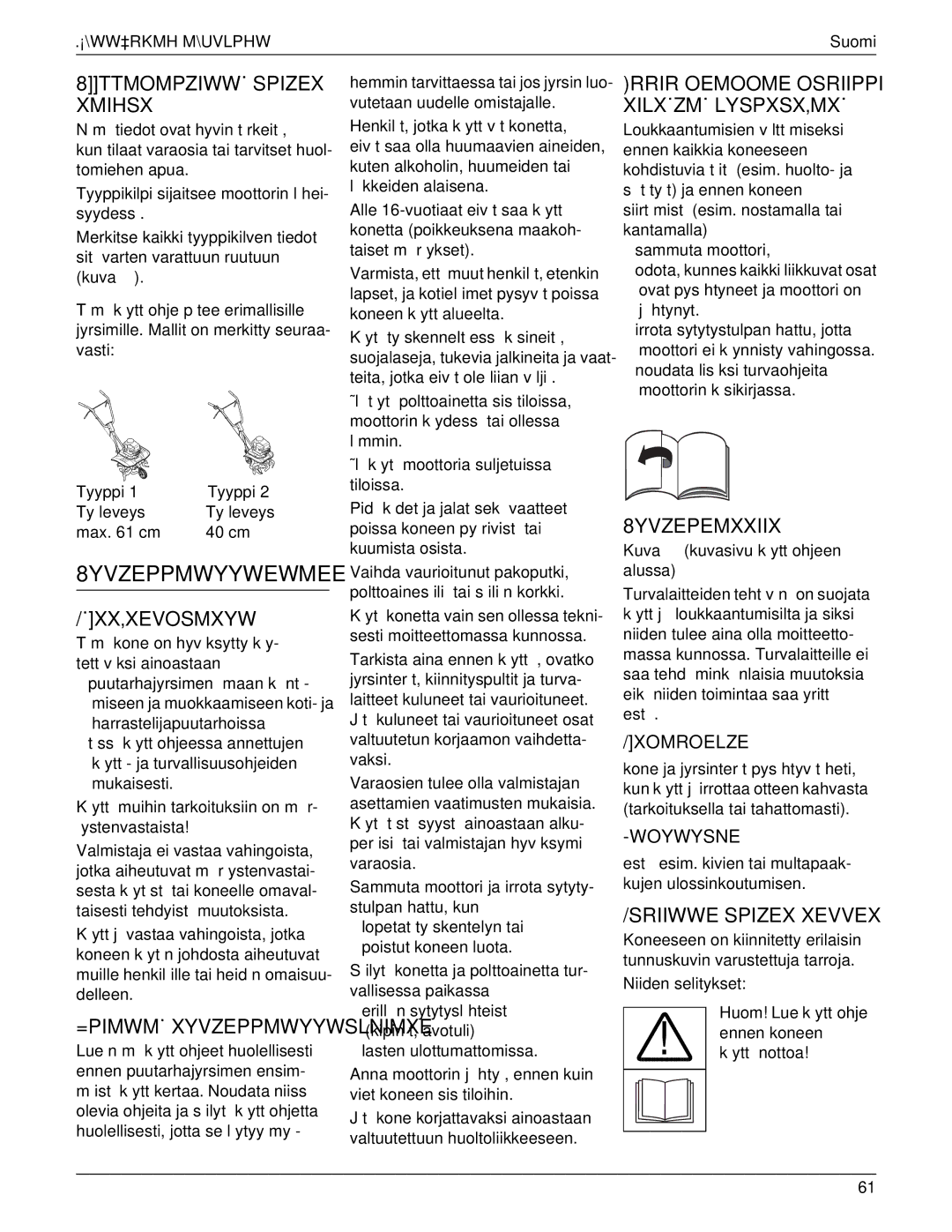 MTD 769-01558 manual 8YVZEPPMWYYWEWMEE, 8TTMOMPZIWWÇSPIZEX Xmihsx, Çxx¸Xevosmxyw, 8YVZEPEMXXIIX, Sriiwwespizexxevvex 