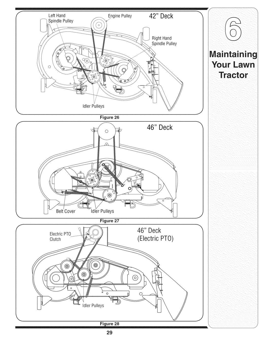 MTD 769-01645A warranty Left Hand Engine Pulley, Spindle Pulley Right Hand, Belt Cover Idler Pulleys Electric PTO 