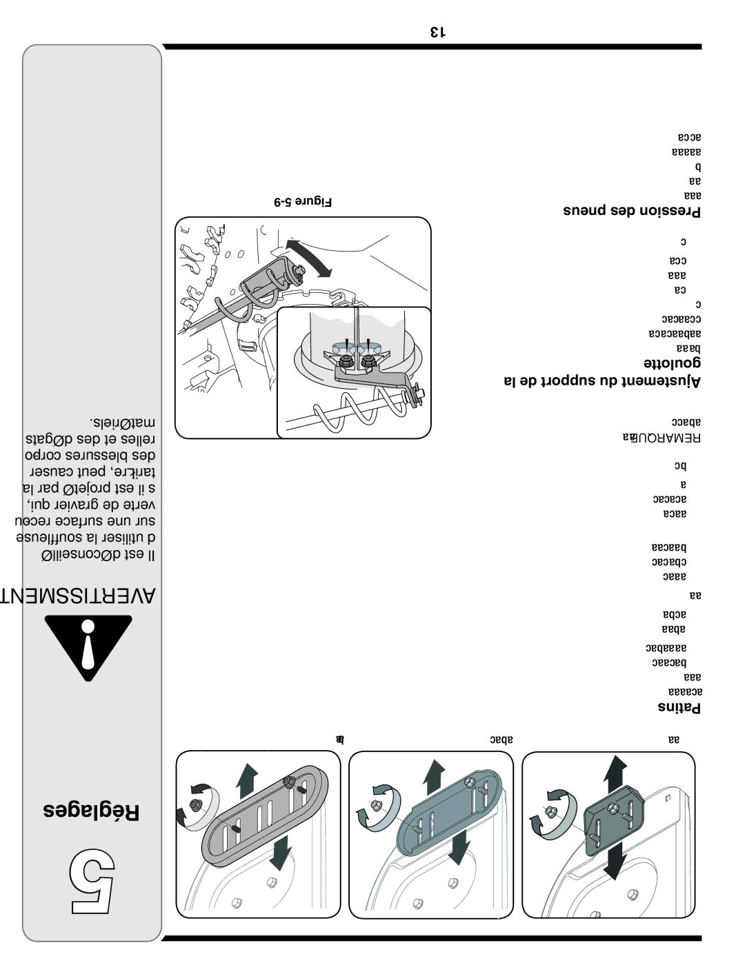 MTD 769-03250 warranty Réglages, Goulotte, La de support du Ajustement, Patins, Pneus des Pression 