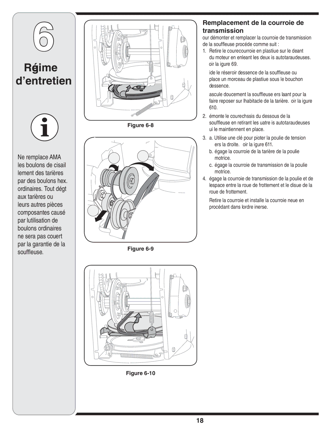 MTD 769-03265 warranty Transmission de courroie la de Remplacement 