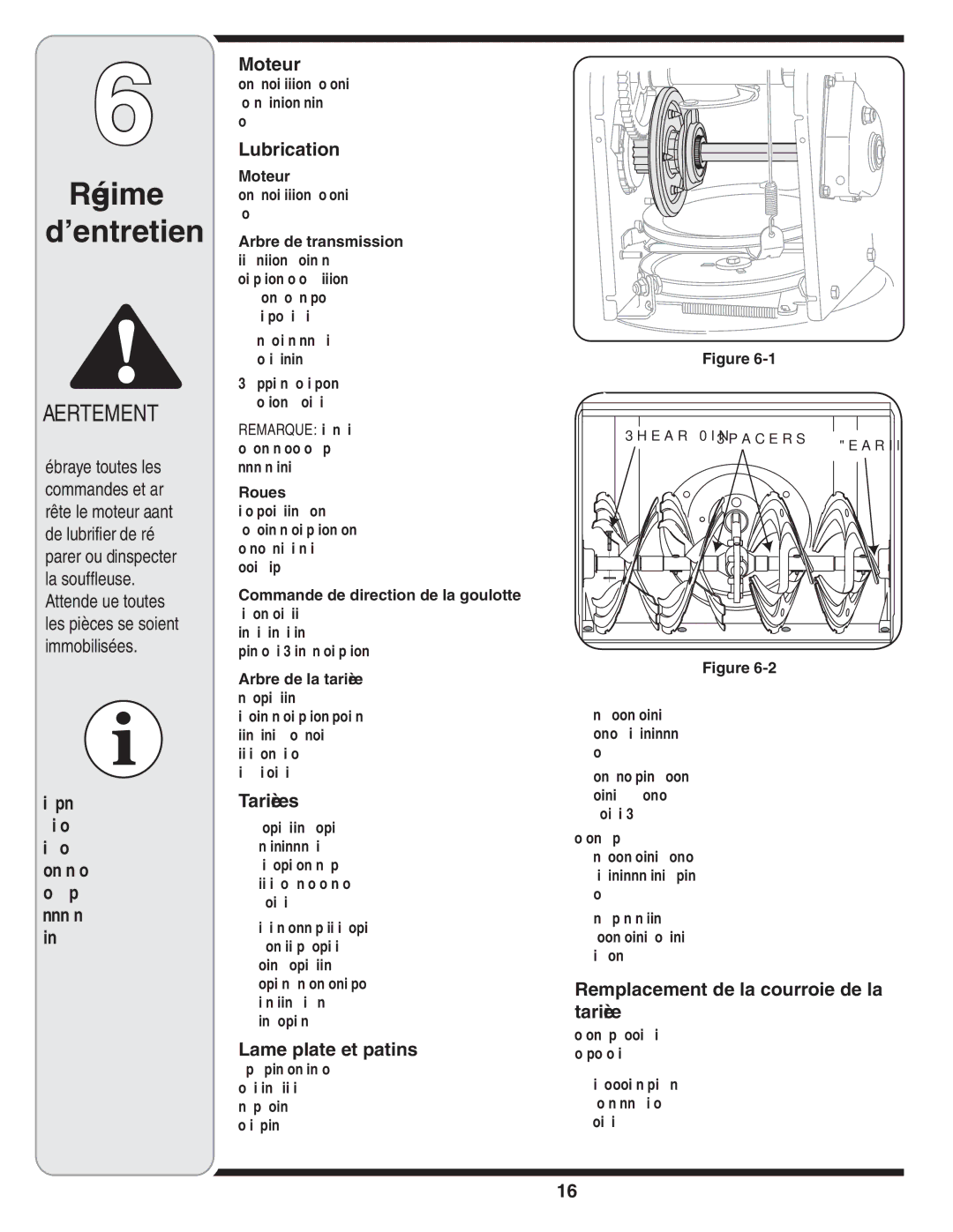 MTD 769-03265 warranty Patins et plate Lame, Tarière, La de courroie la de Remplacement, Lubrification, Moteur 