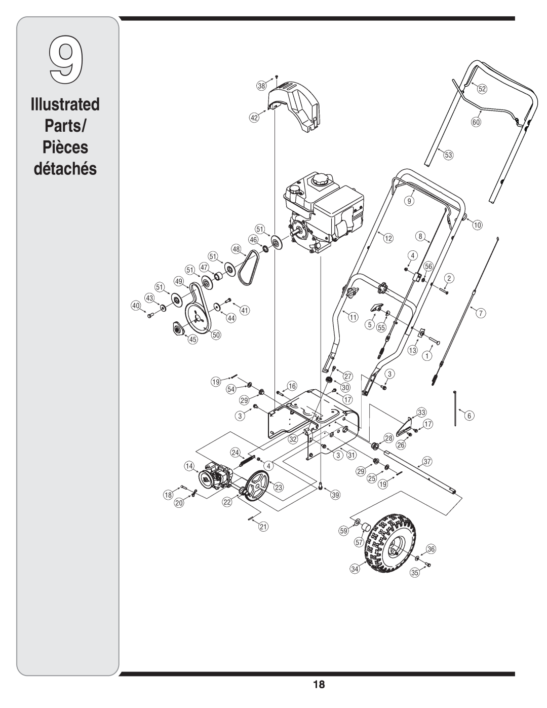 MTD 769-04164 warranty Illustrated Parts Pièces détachés 