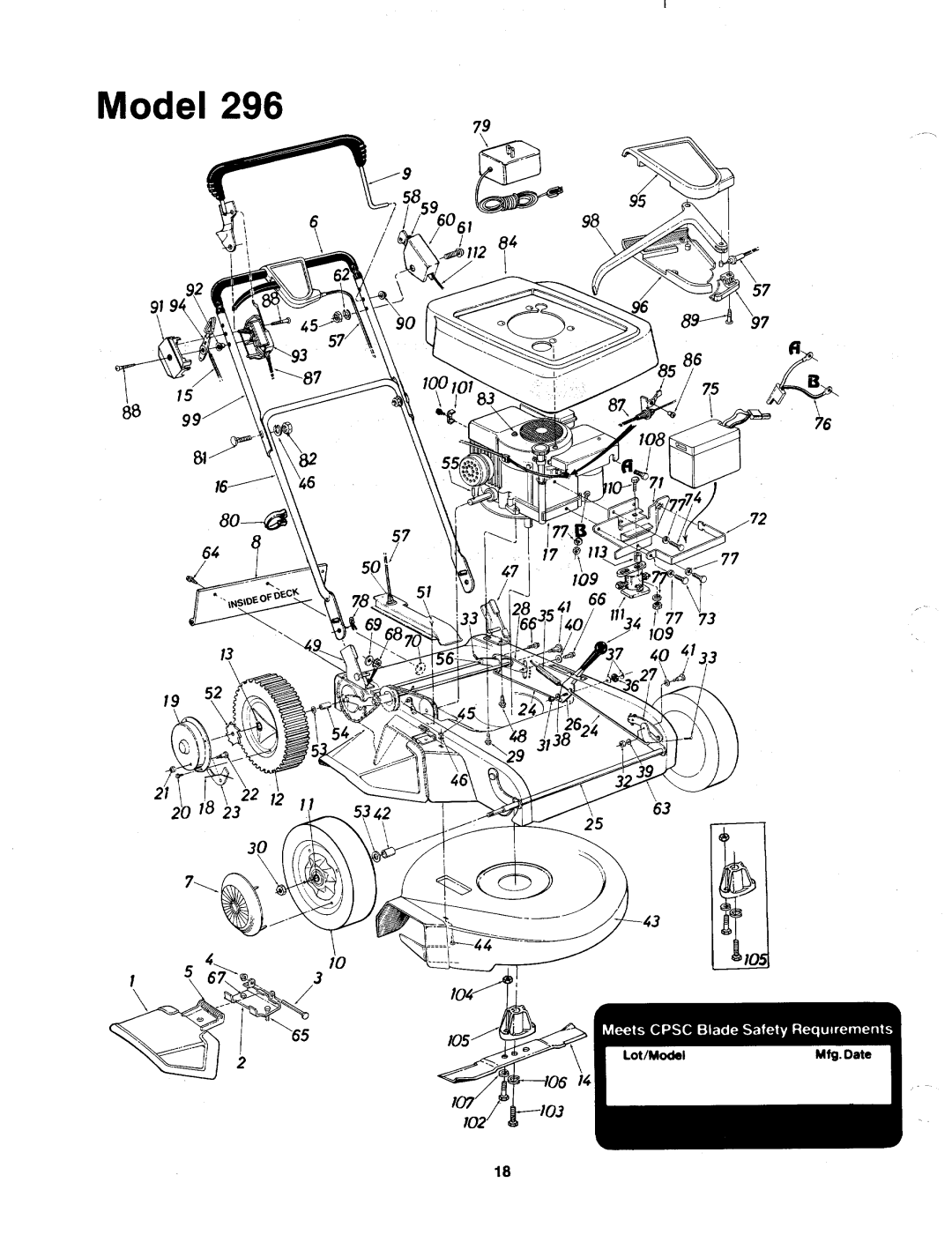 MTD 82-0632, 123-296A manual 