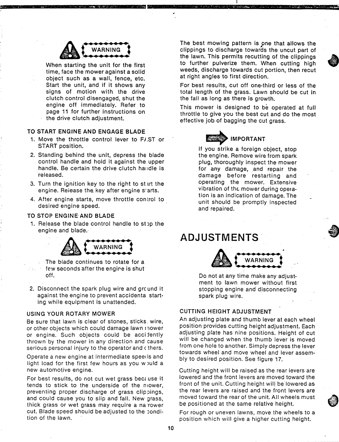 MTD 82-0667 manual 