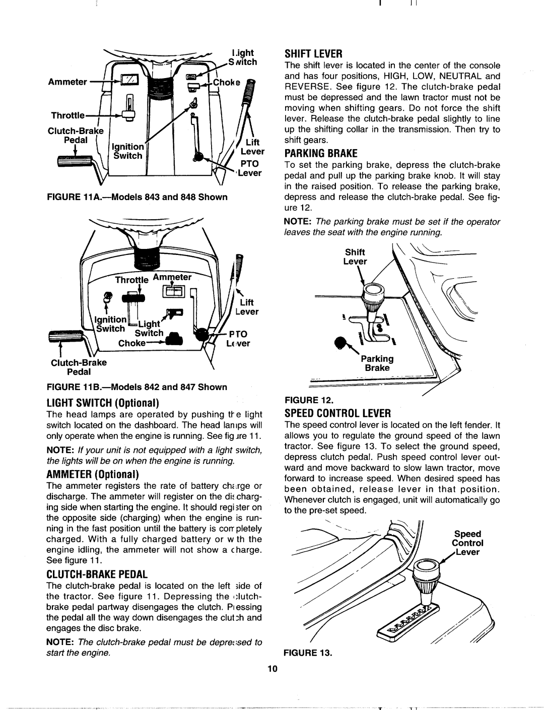 MTD 820 thru 829, 840 thru 849 manual 