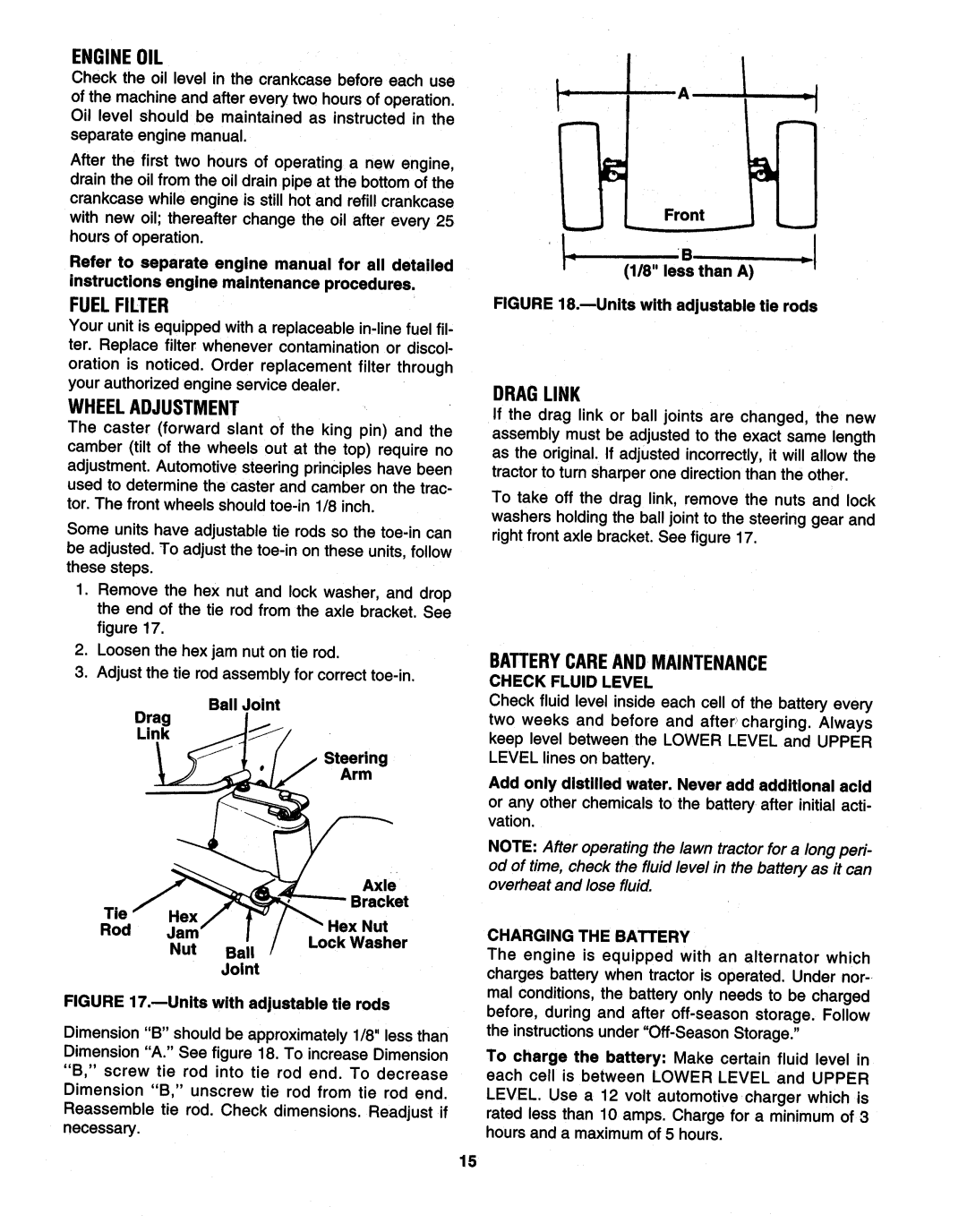 MTD 840 thru 849, 820 thru 829 manual 