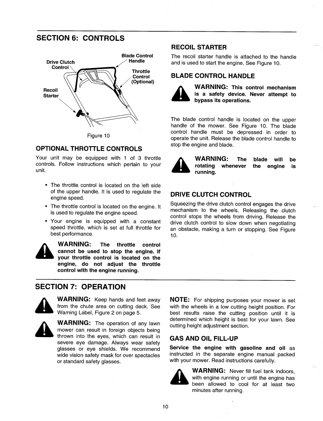 MTD 820 manual 