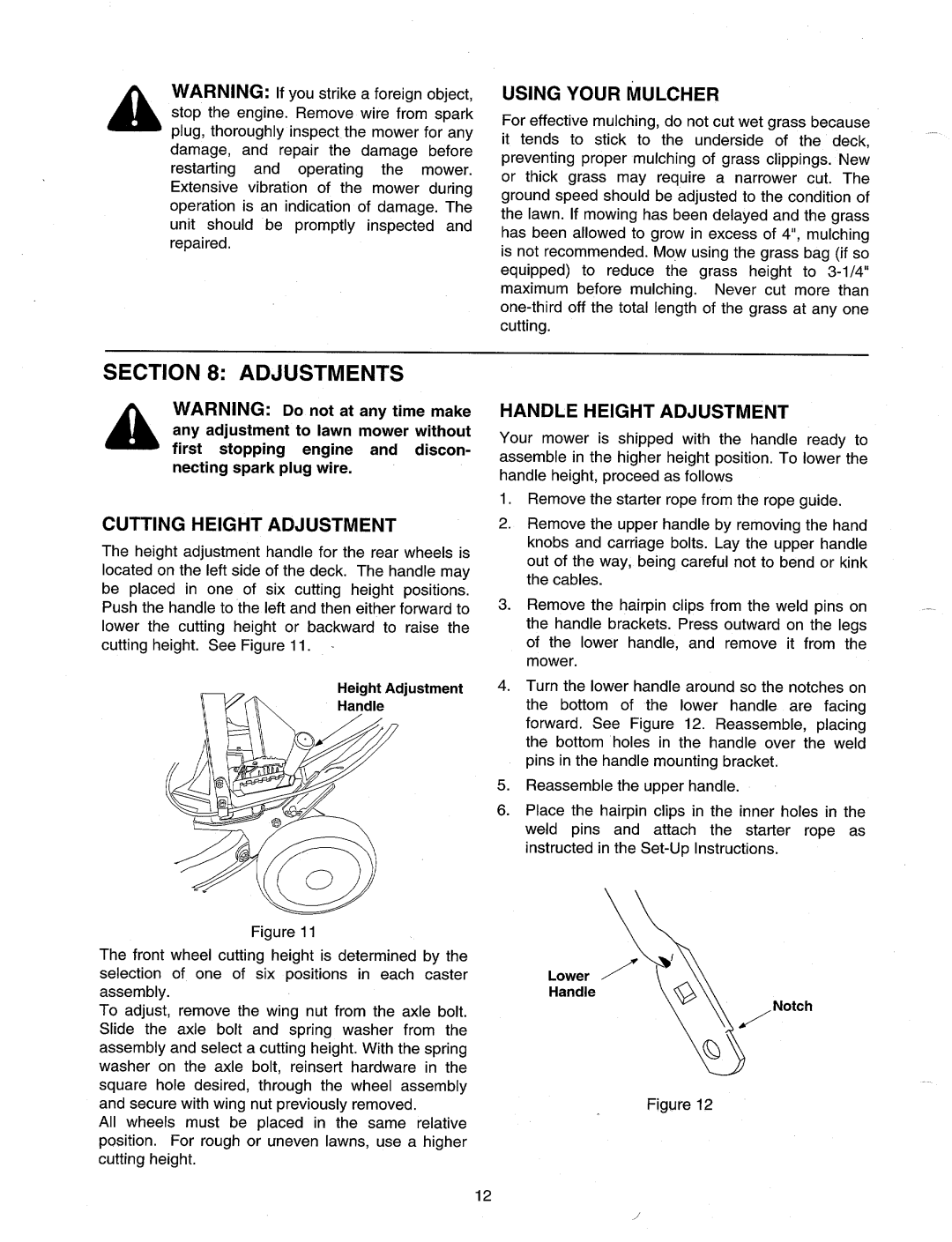 MTD 820 manual 