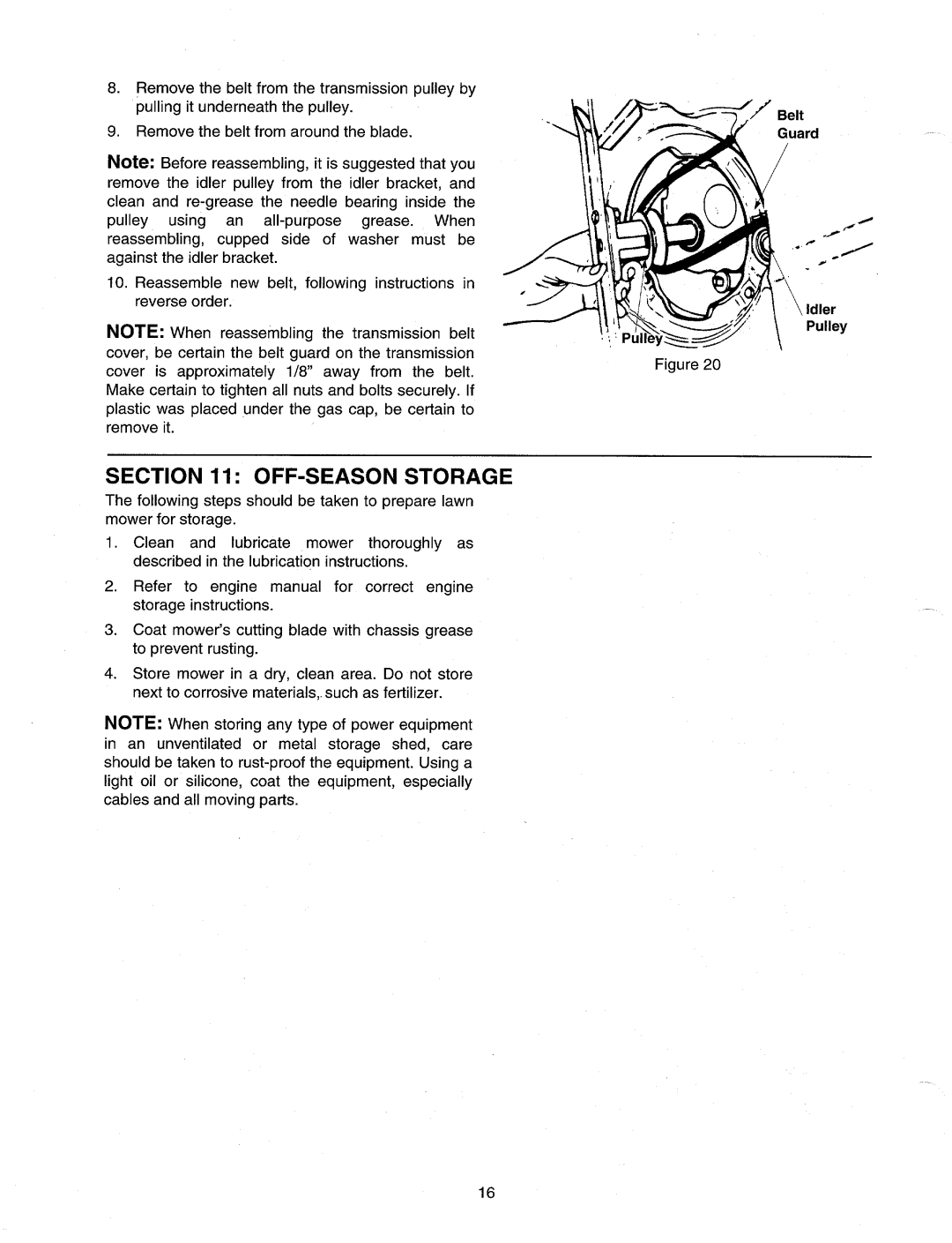 MTD 820 manual 