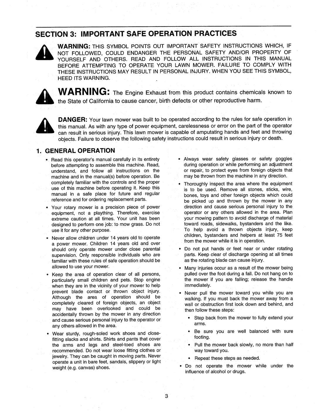 MTD 820 manual 