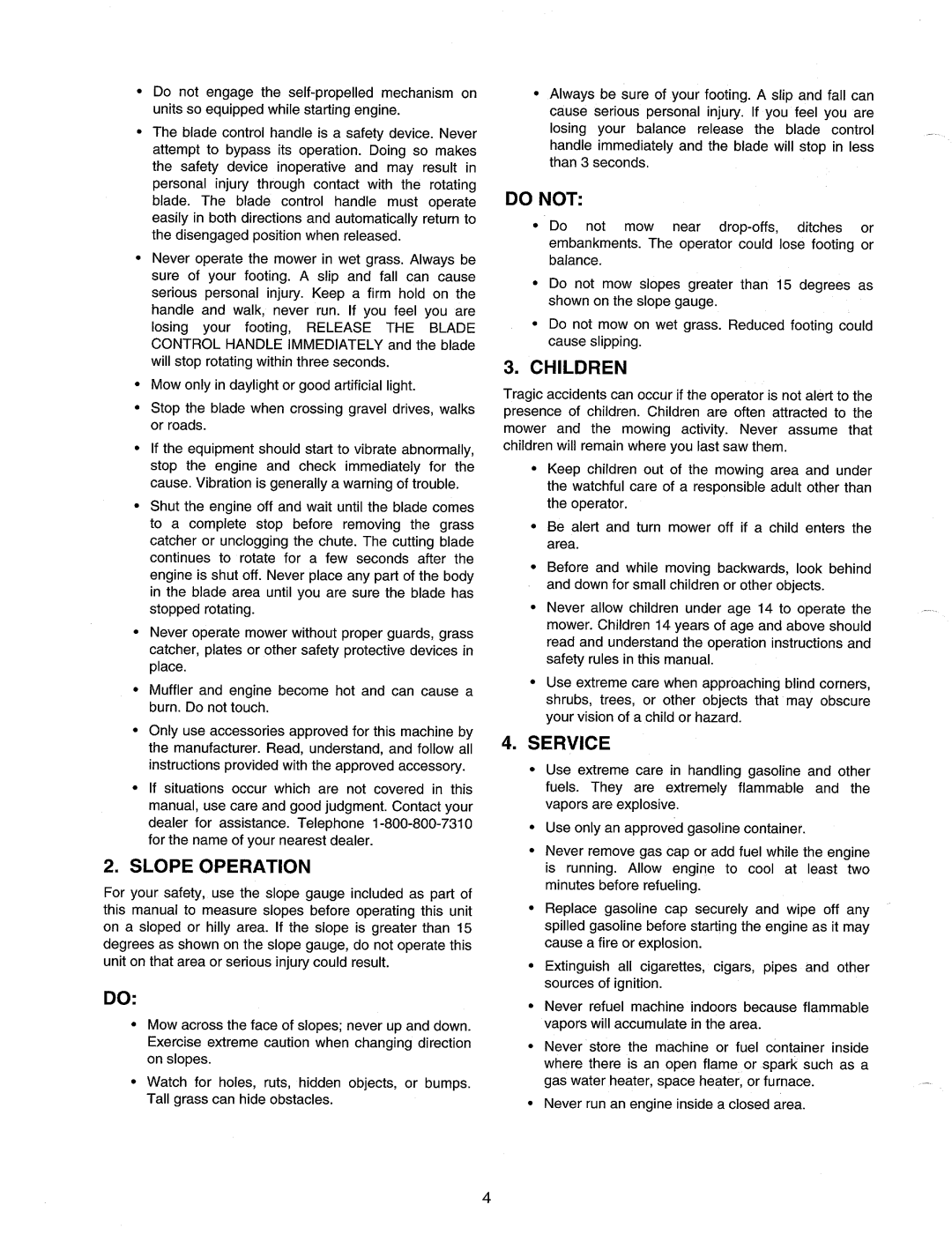 MTD 820 manual 