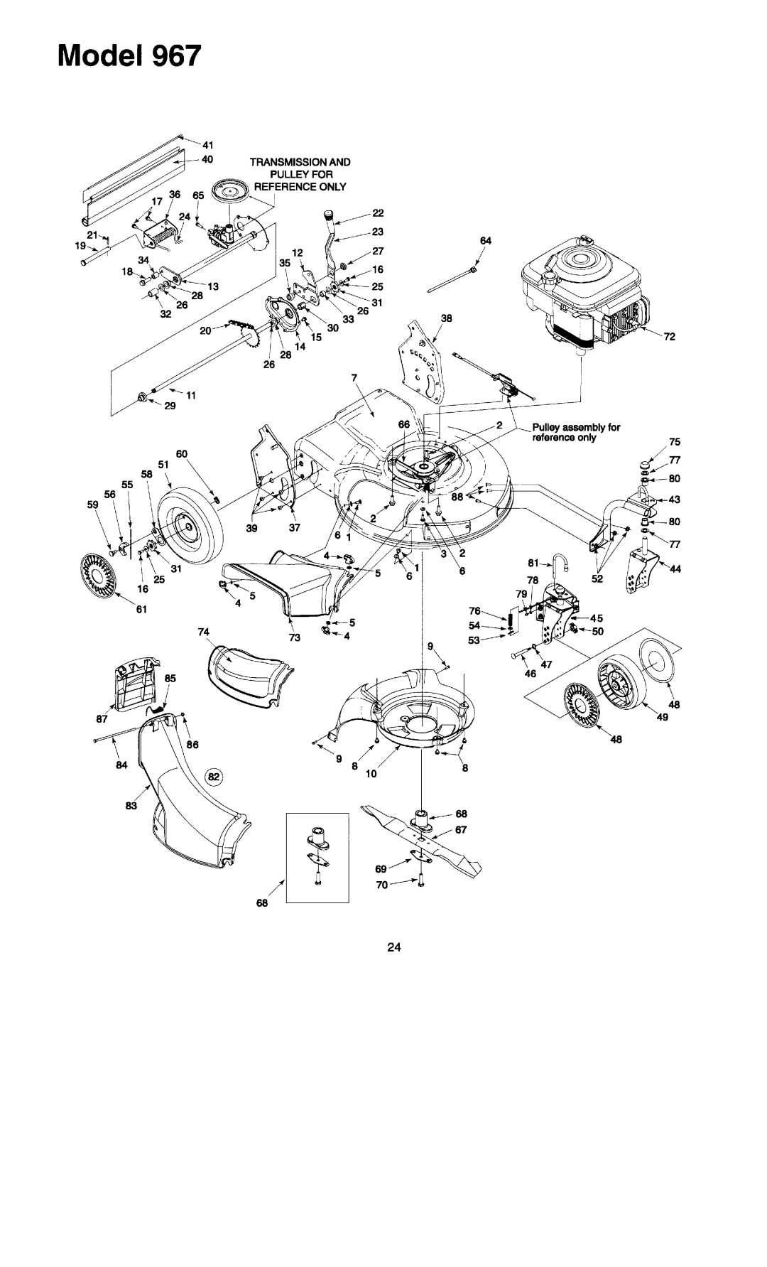 MTD 967K manual 