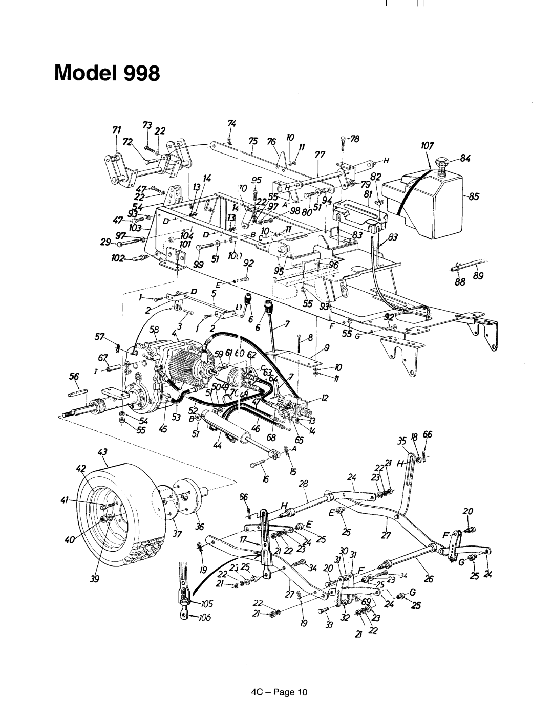 MTD 998 Sereis manual 