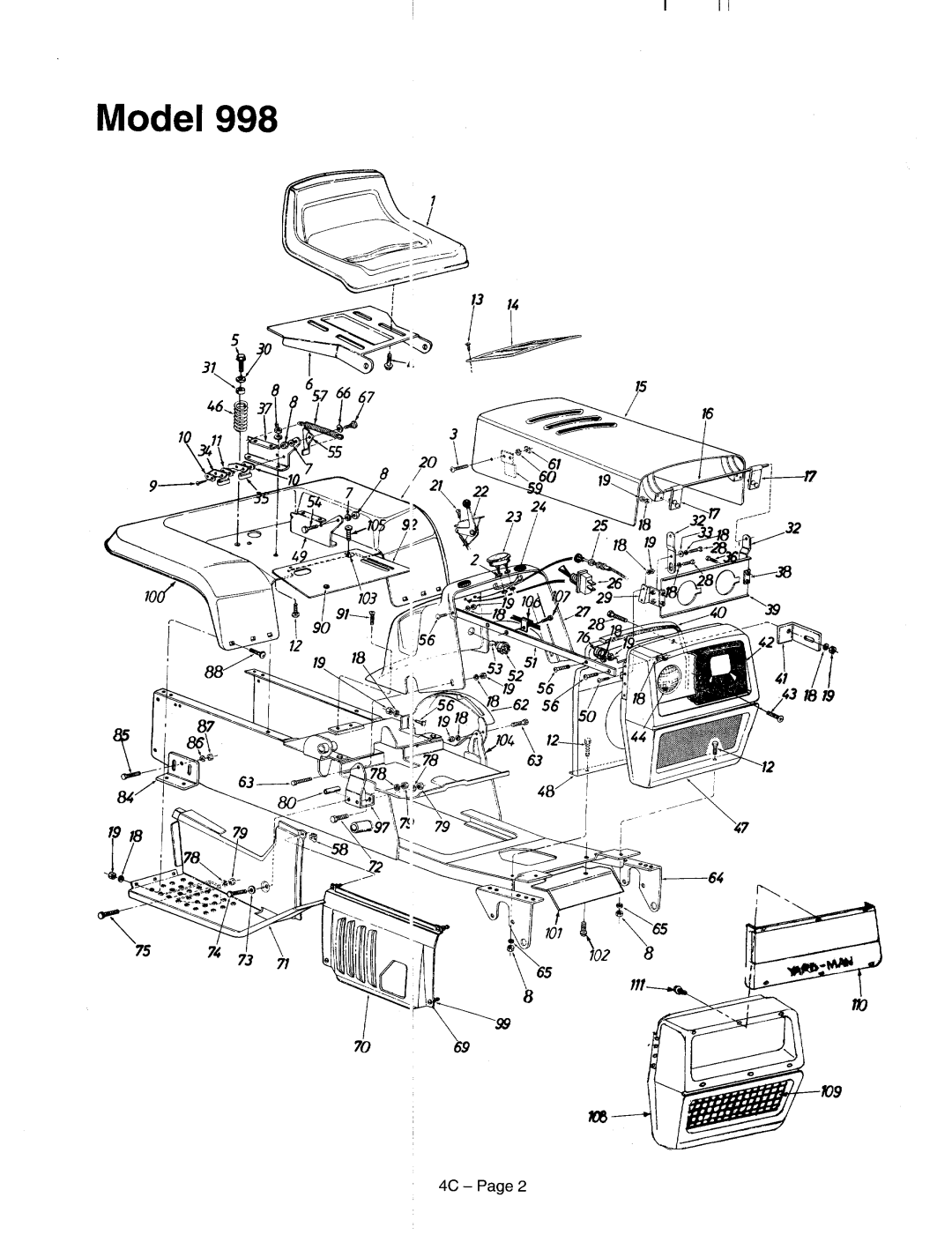 MTD 998 Sereis manual 