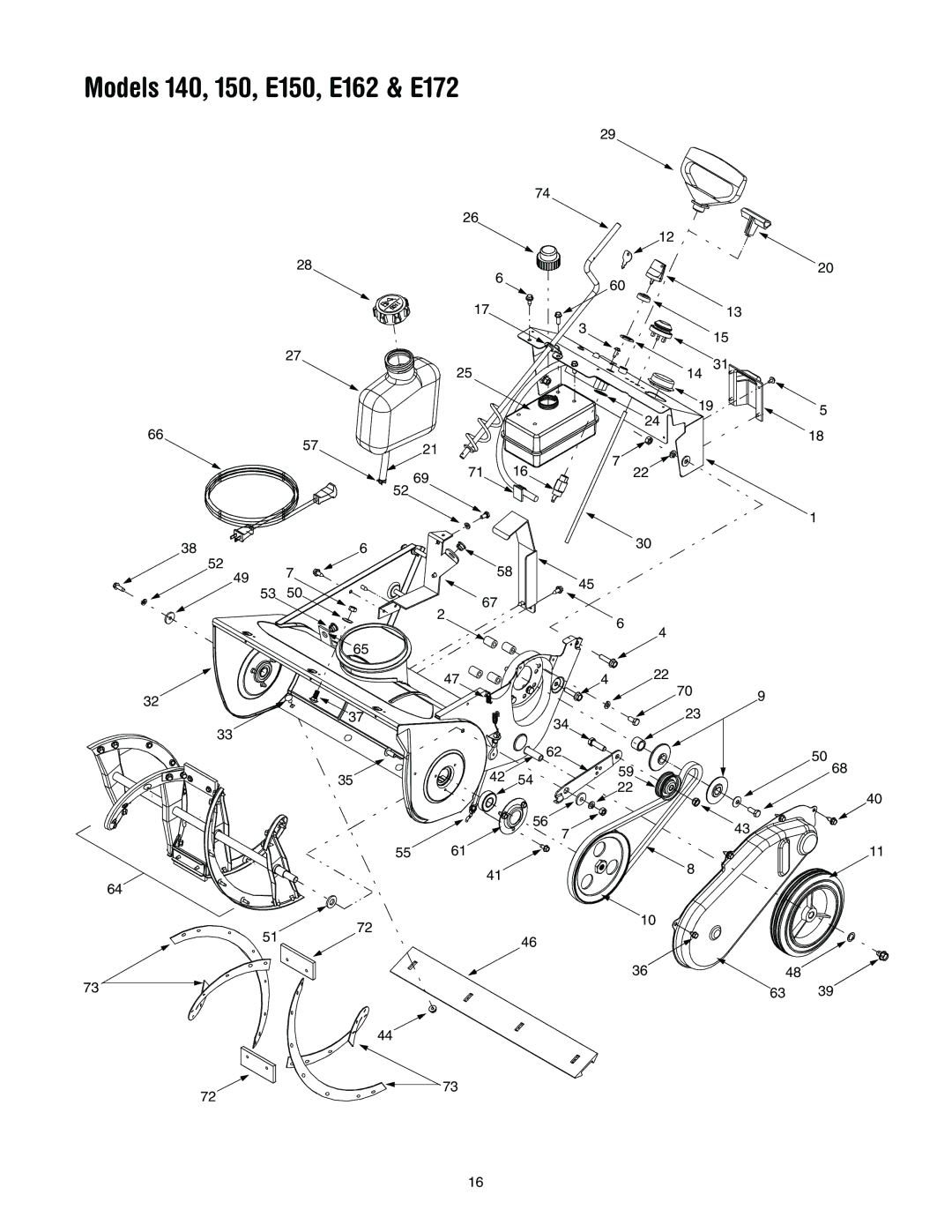 MTD manual Models 140, 150, E150, E162 & E172 