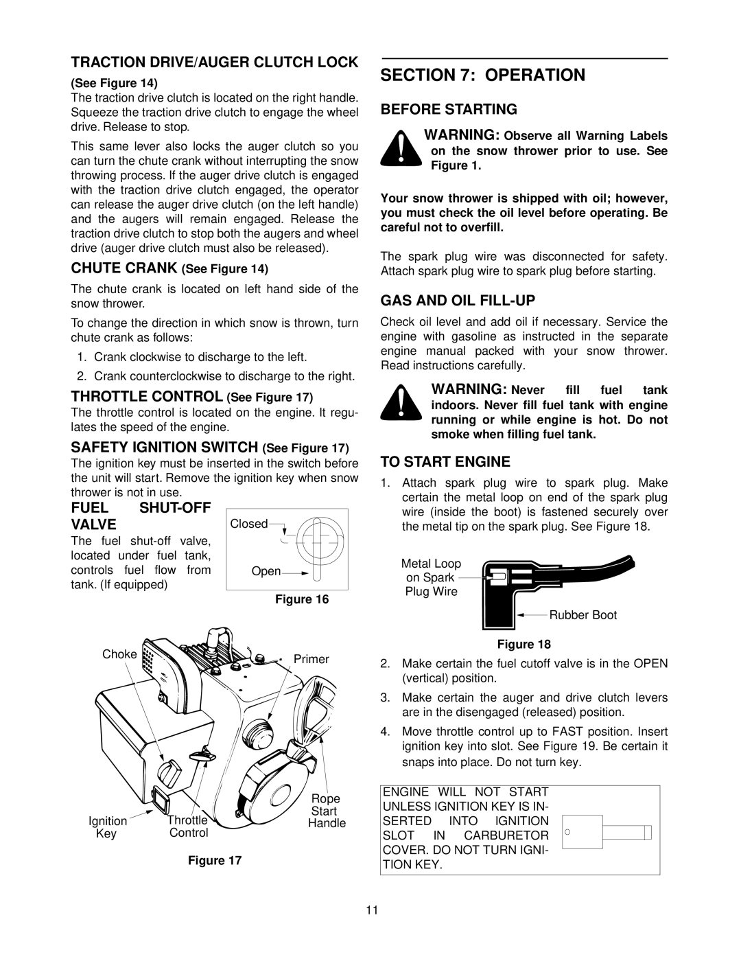 MTD E610E, E660G, E640F manual Operation 