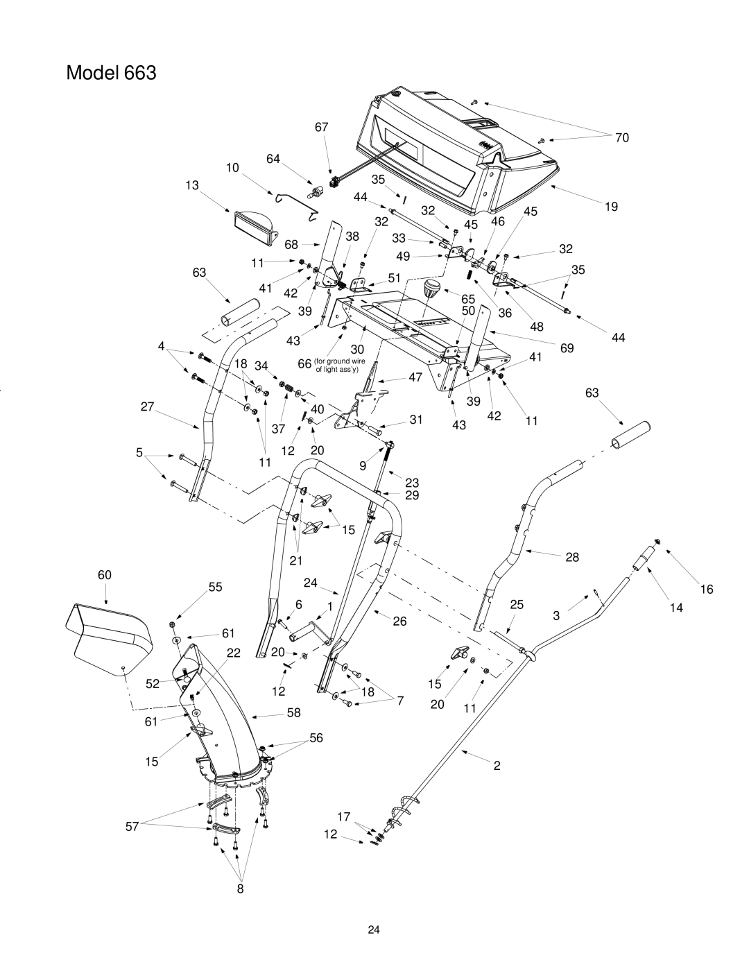 MTD E663G manual Model 