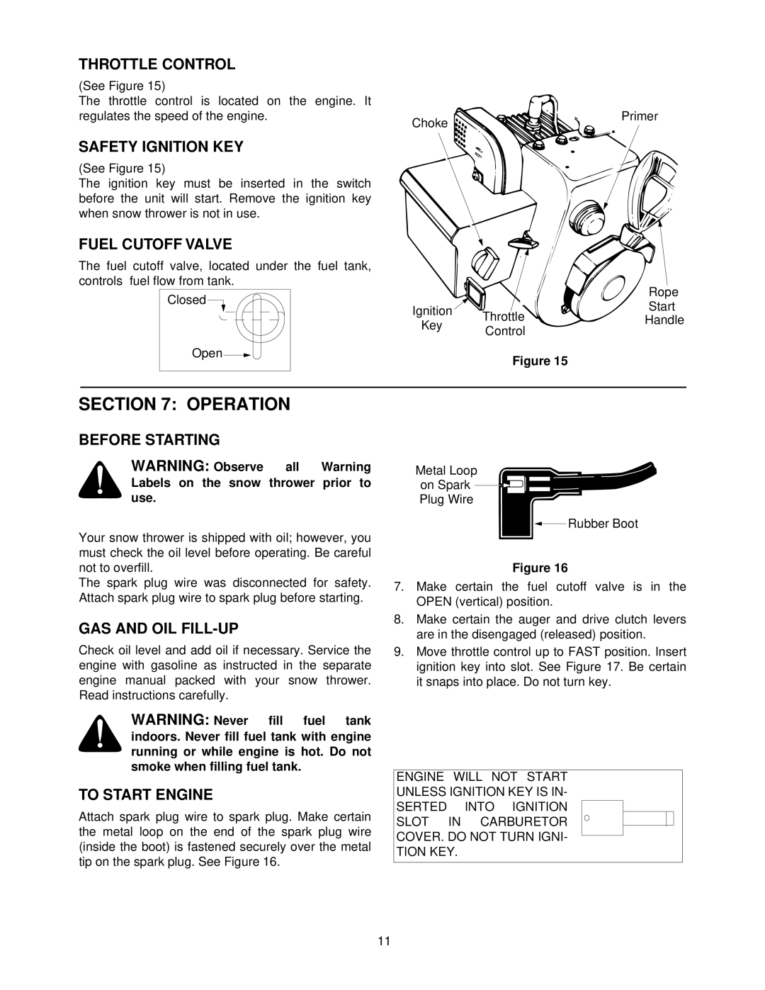 MTD 615, E665E, E645E manual Operation 