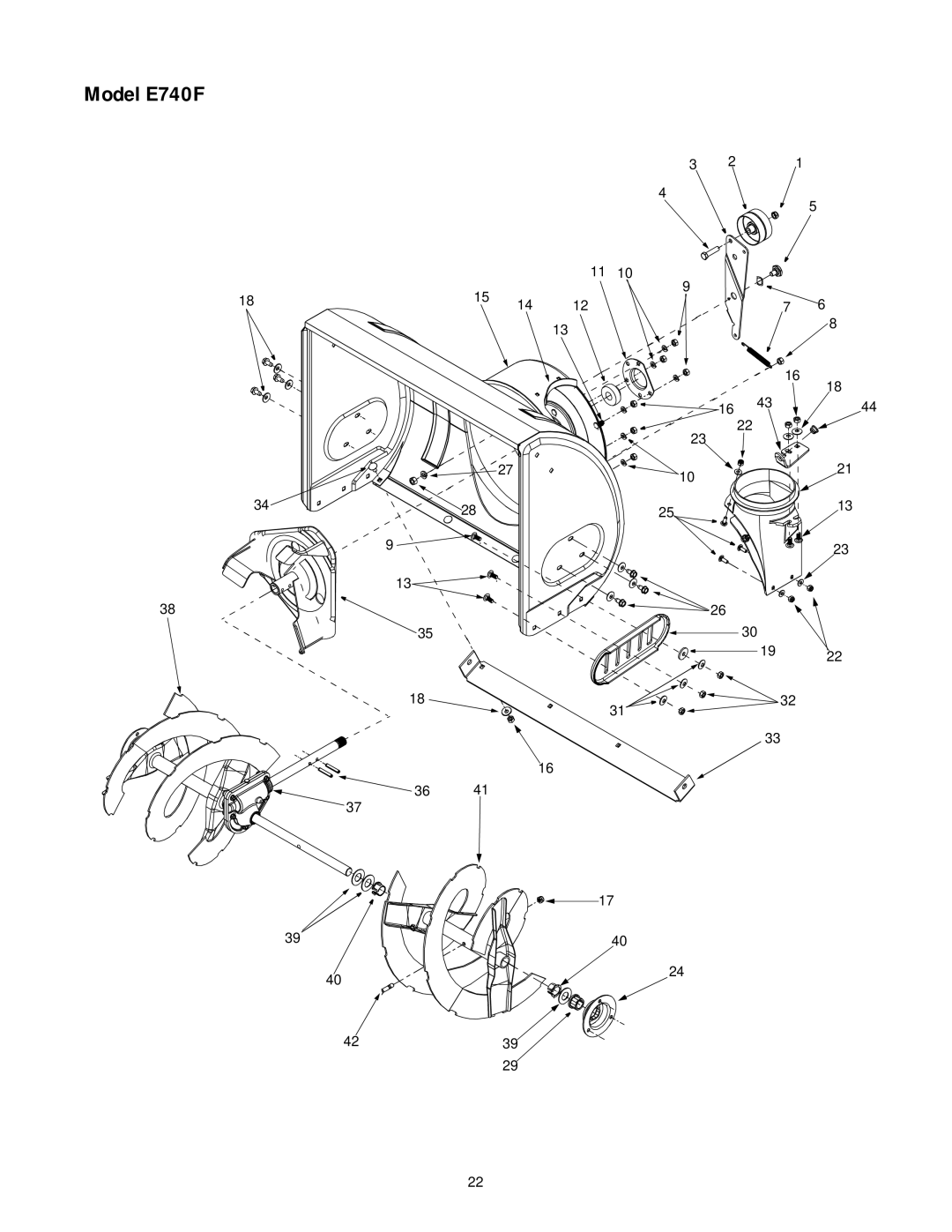 MTD manual Model E740F 