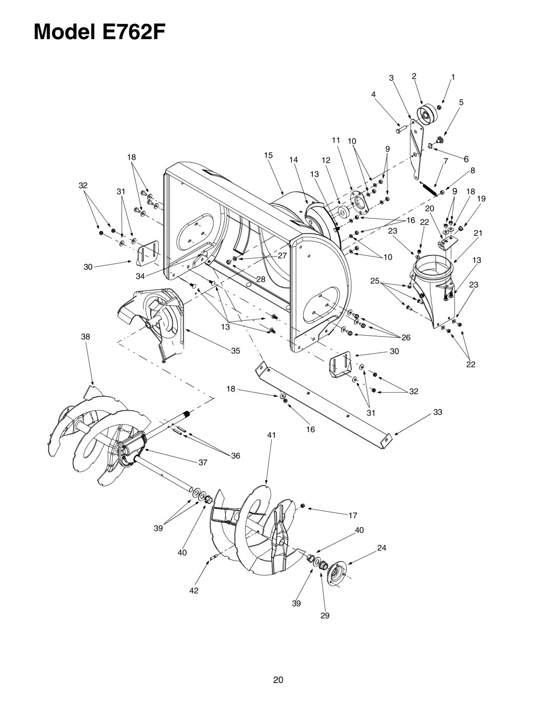 MTD manual Model E762F 