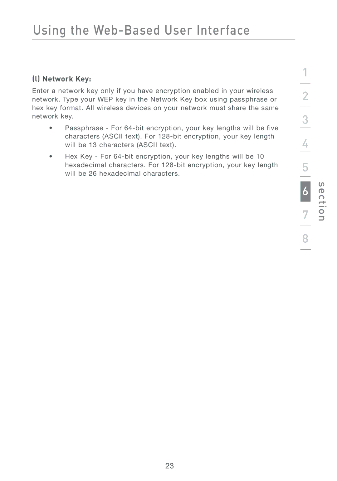 MTD F5D7330UK manual Network Key 