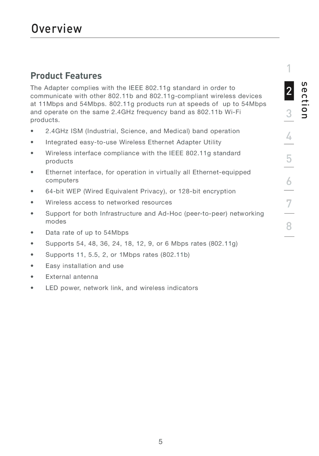 MTD F5D7330UK manual Overview, Product Features 