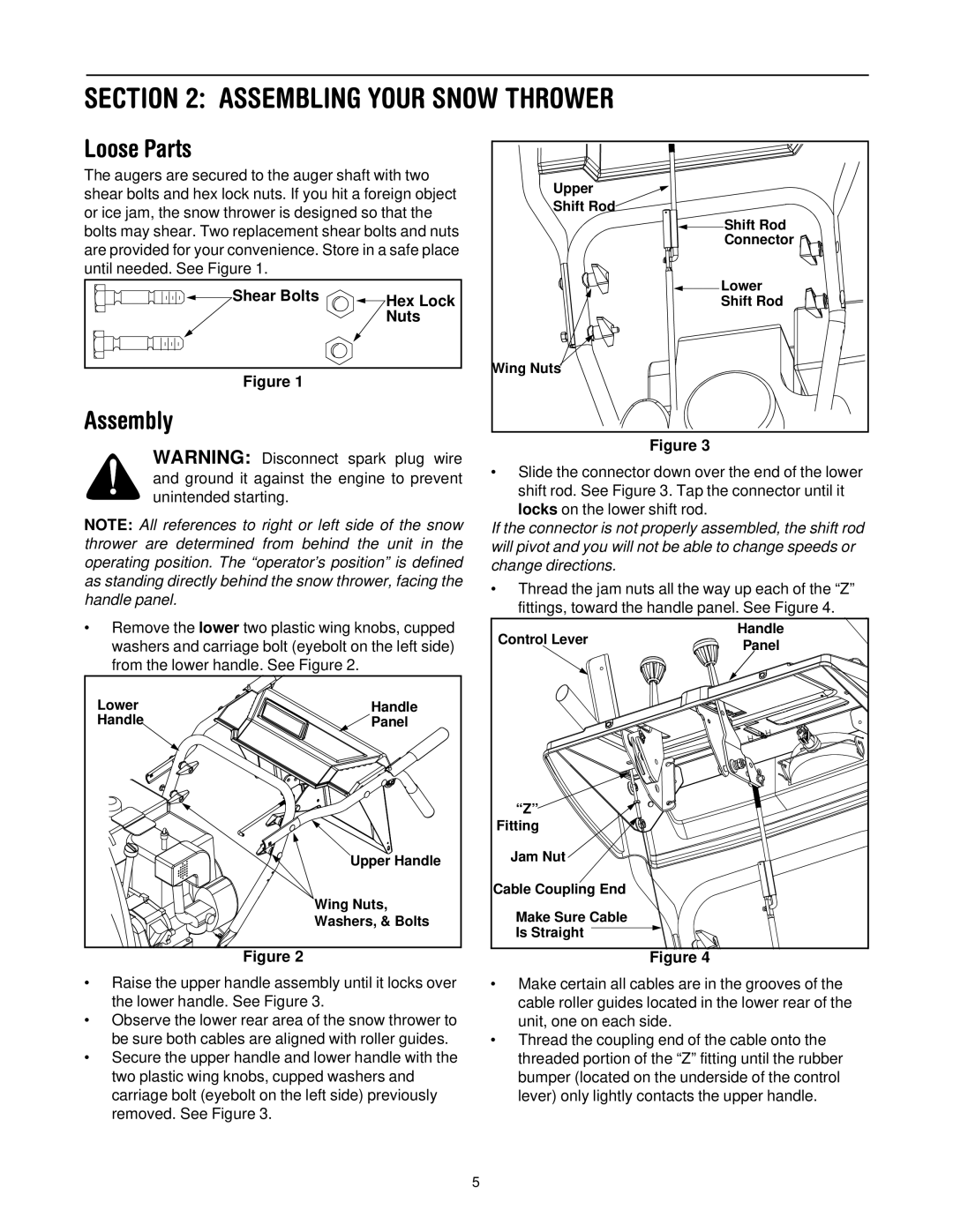 MTD H660G manual Assembling Your Snow Thrower, Loose Parts, Assembly 