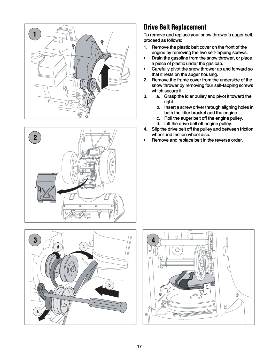 MTD L-Style manual Drive Belt Replacement 