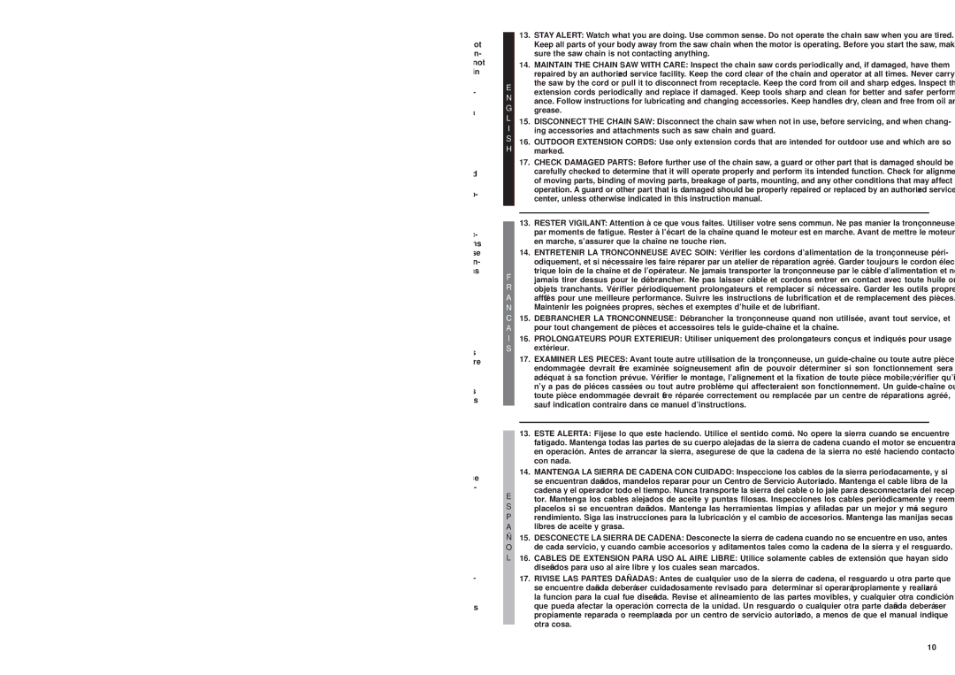 MTD MS1210, ms1415, MS1215 user manual 