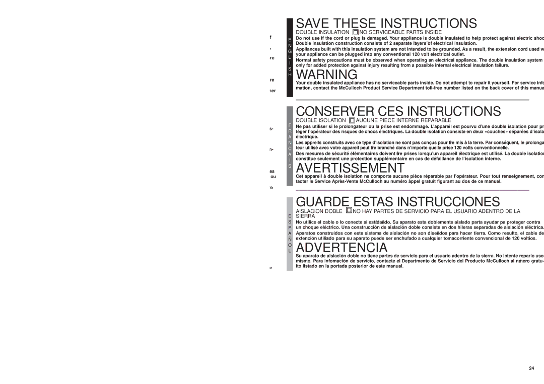 MTD ms1415, MS1210, MS1215 user manual 