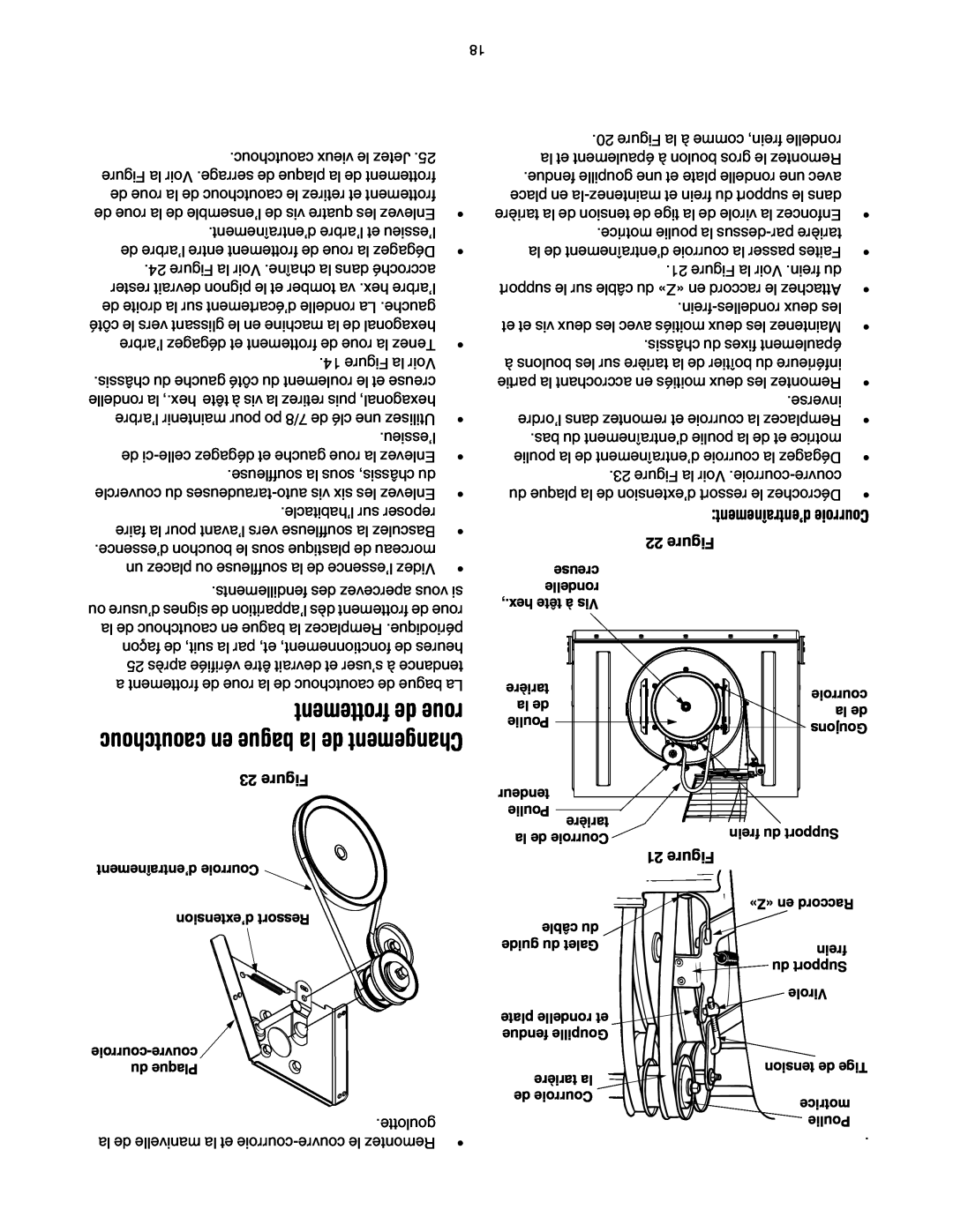 MTD OGST-3106 manual frottement de roue, caoutchouc en bague la de Changement, uregFi, goulotte 
