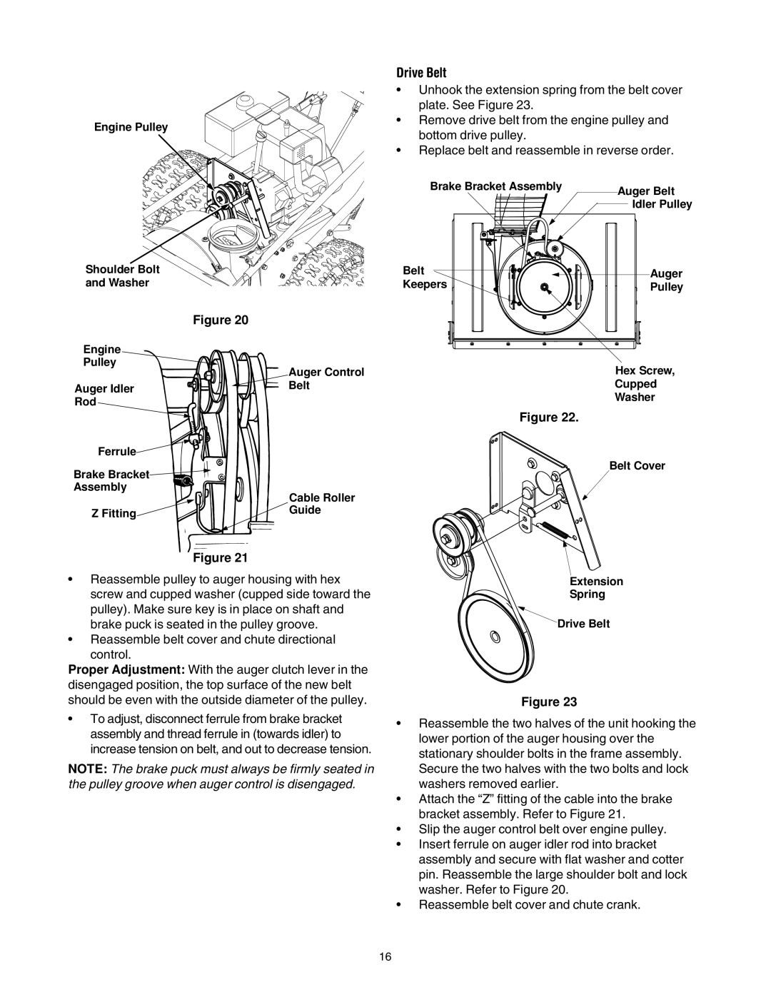 MTD OGST-3106 manual Drive Belt 