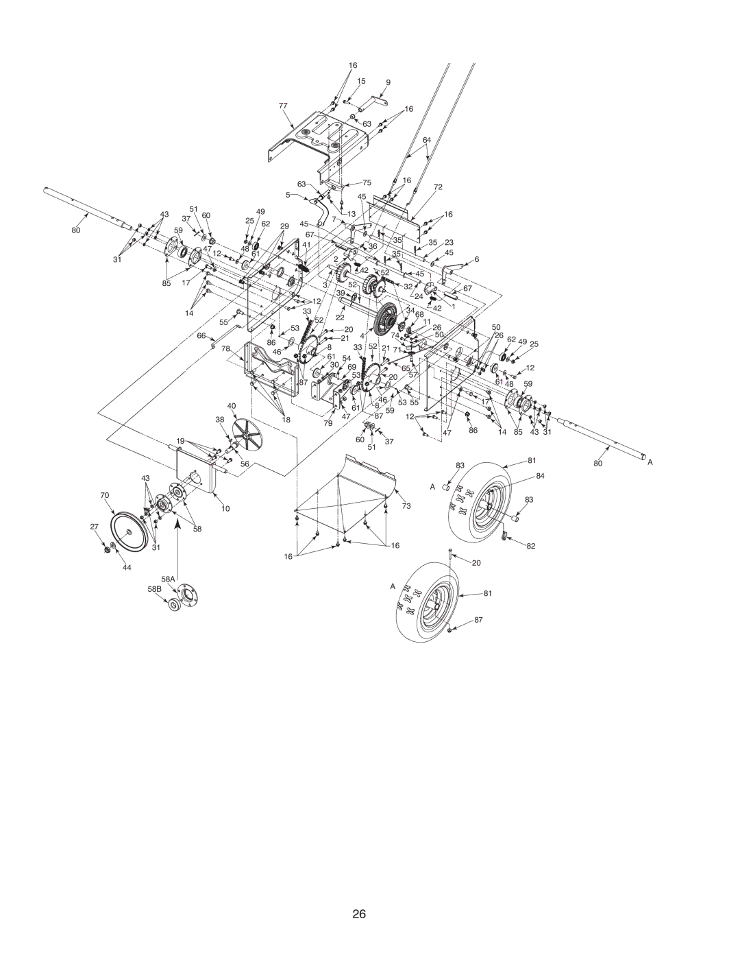 MTD OGST-3106 manual 3468 58A 58B 