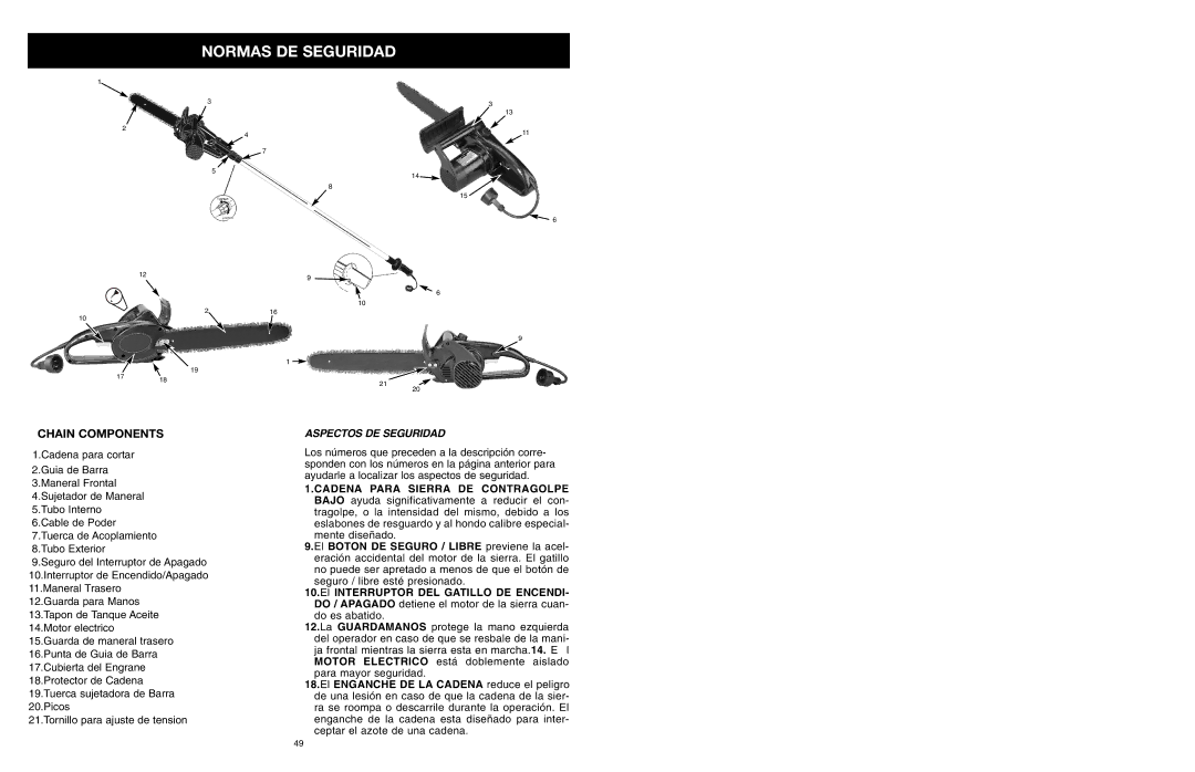 MTD PS manual Aspectos DE Seguridad 