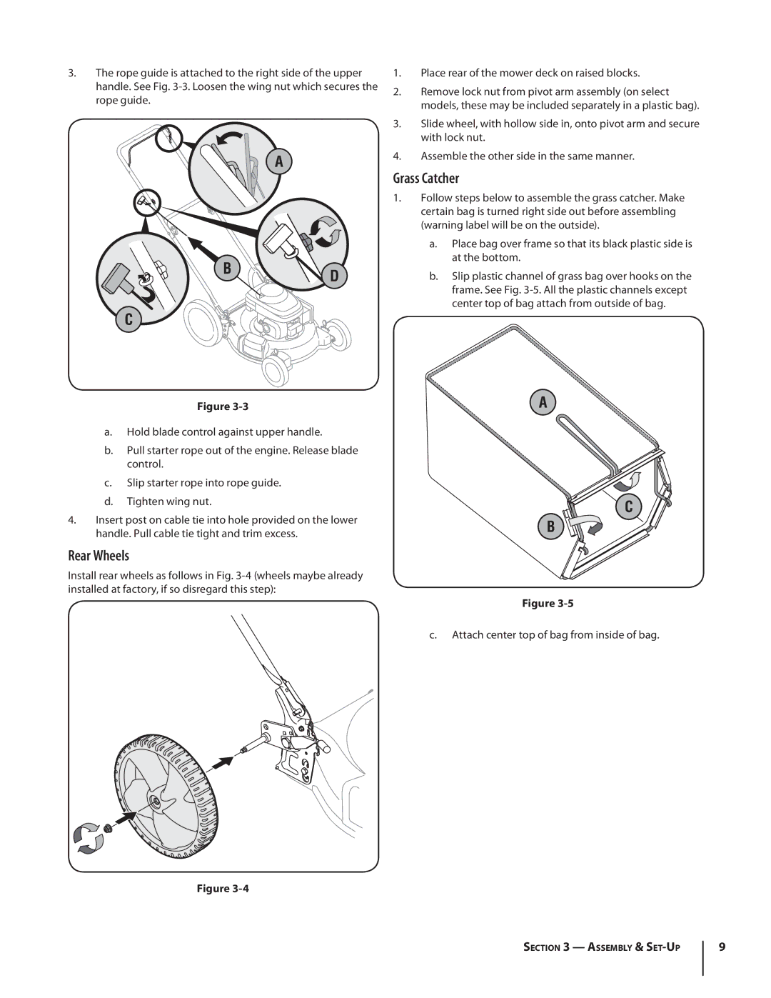 MTD 540, Push Mower warranty Rear Wheels, Grass Catcher 