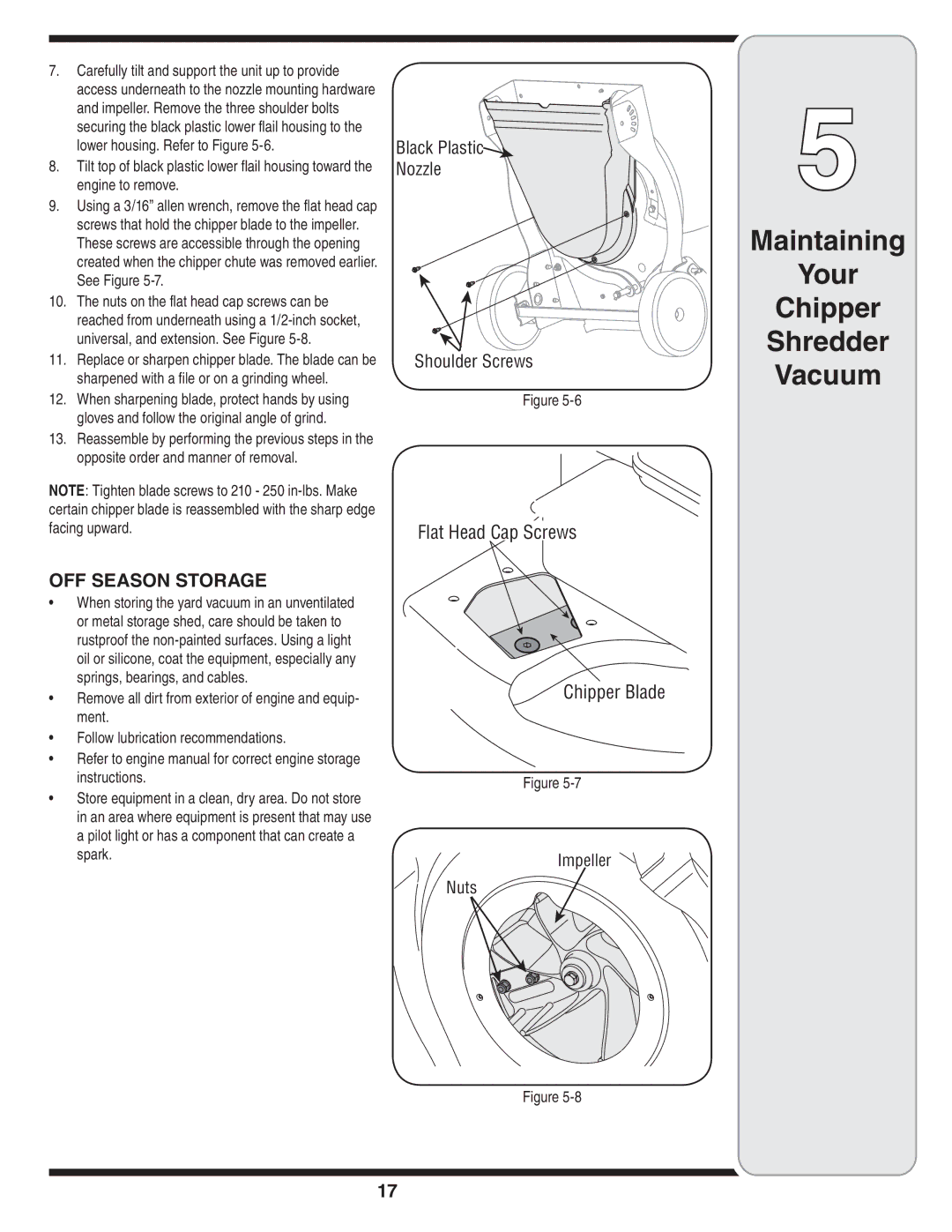 MTD Series 020 warranty Off Season Storage 