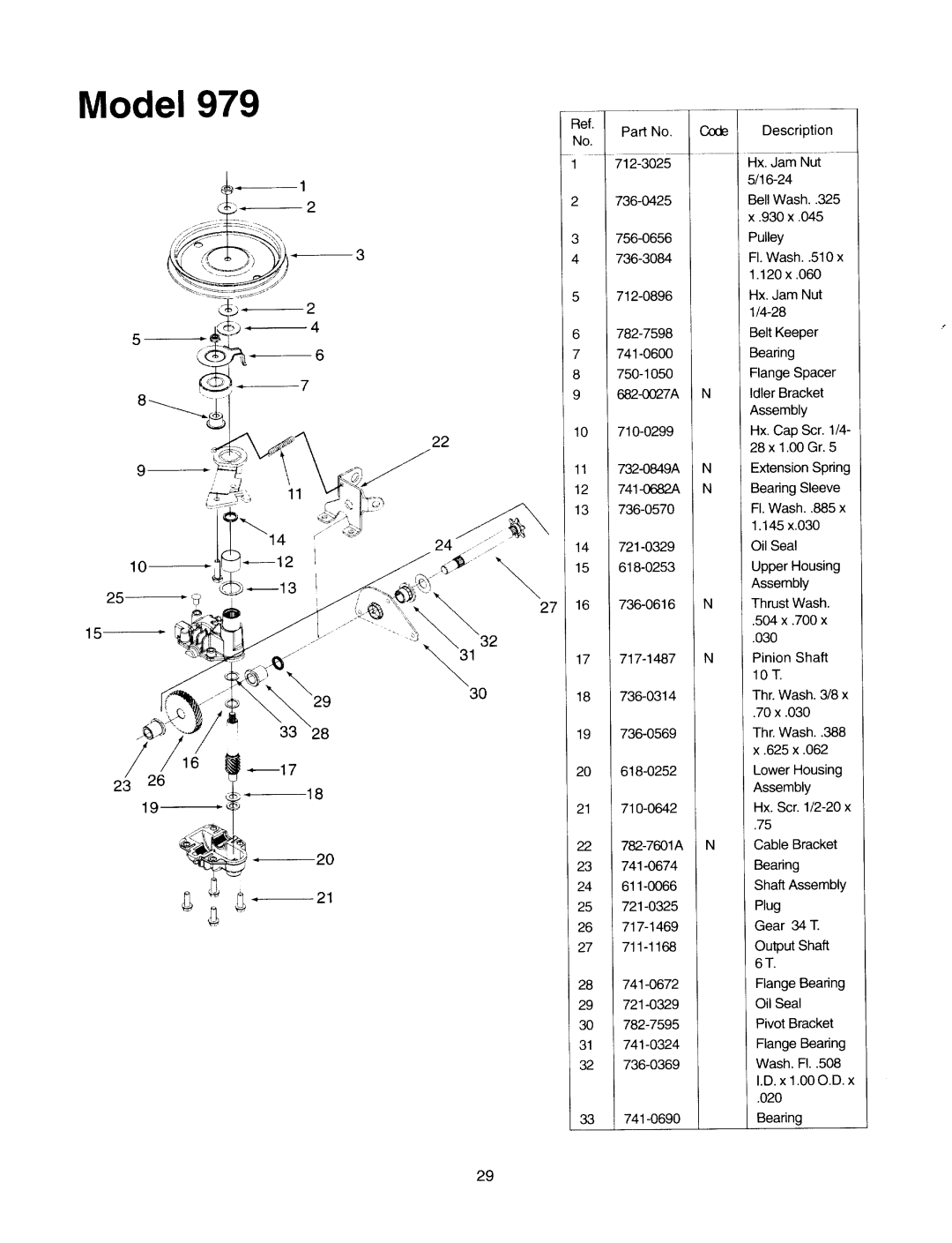 MTD Series 12A-979-401 manual 