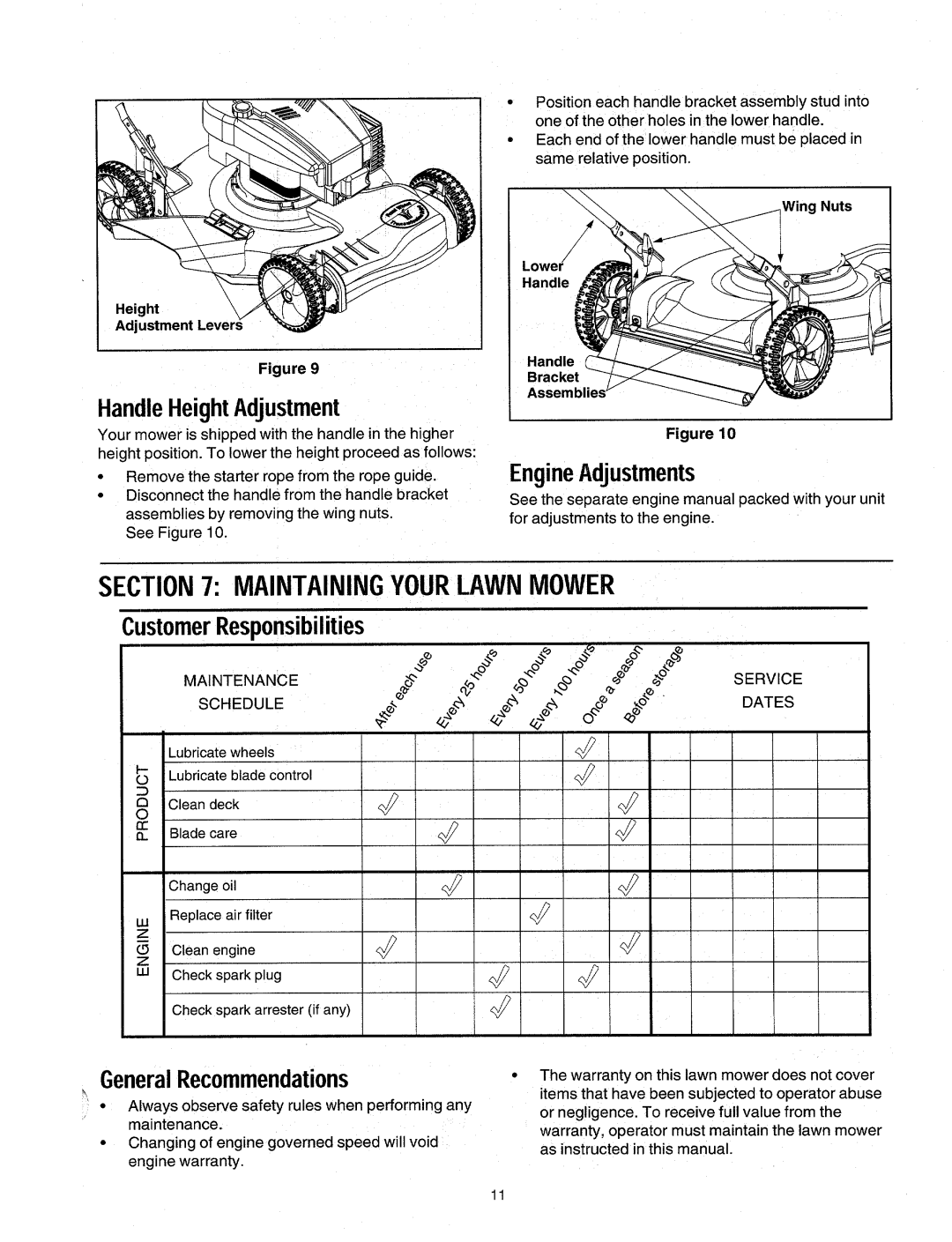 MTD Series 260 Thru 279 manual 