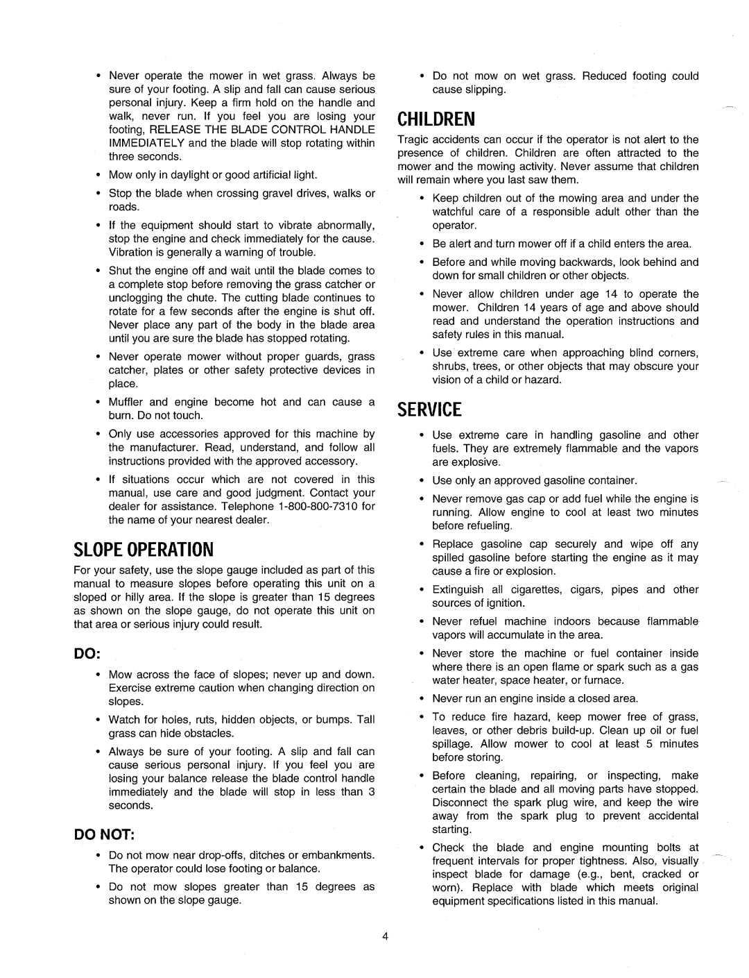 MTD Series 260 Thru 279 manual 