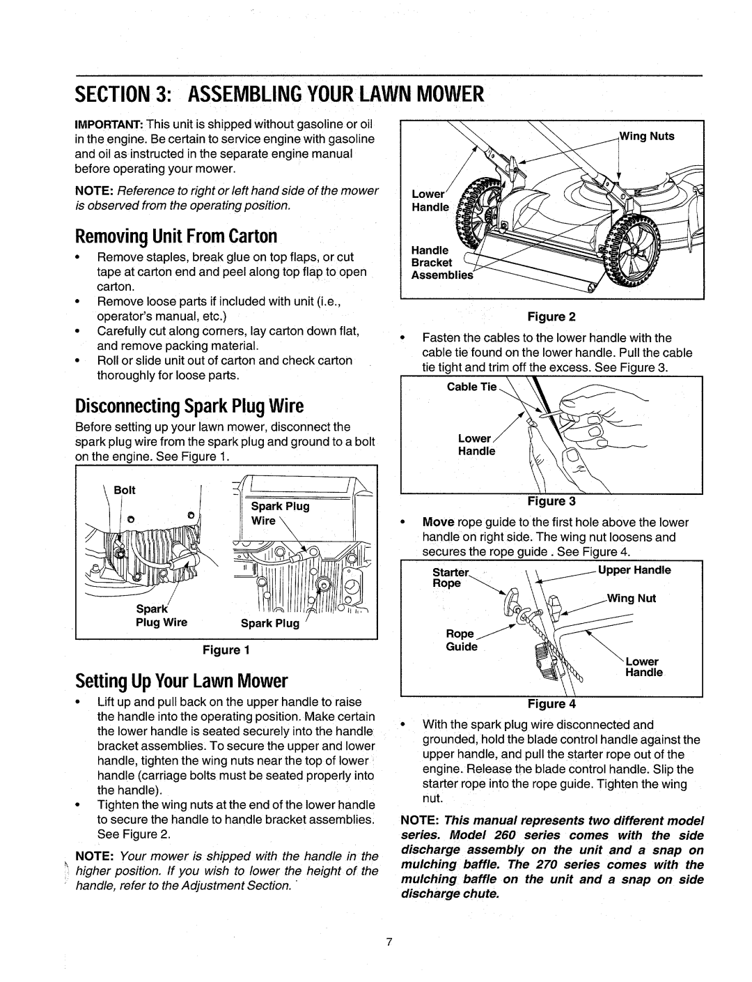 MTD Series 260 Thru 279 manual 