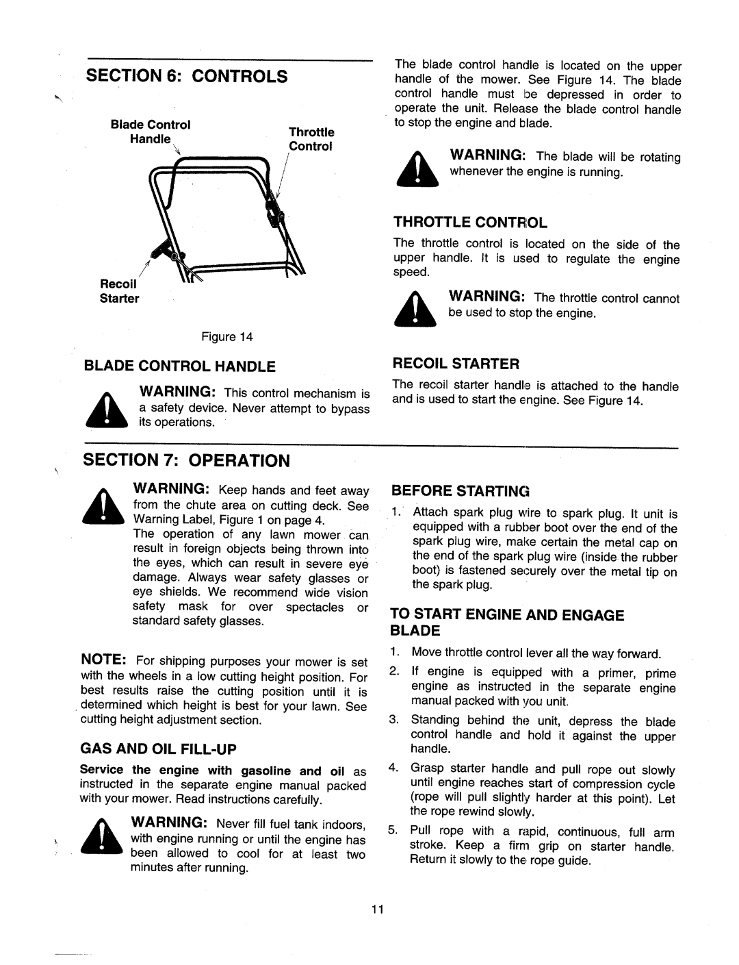 MTD Series 410 through 429 manual 