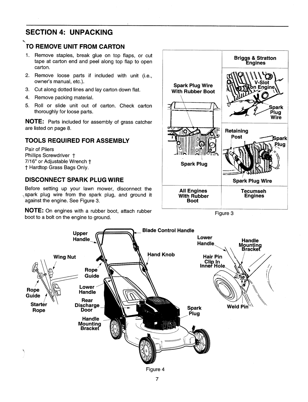 MTD Series 410 through 429 manual 