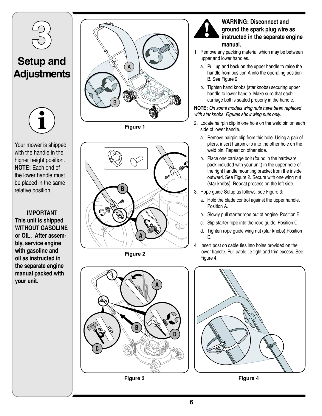 MTD Series 410 warranty Setup Adjustments, Your unit 