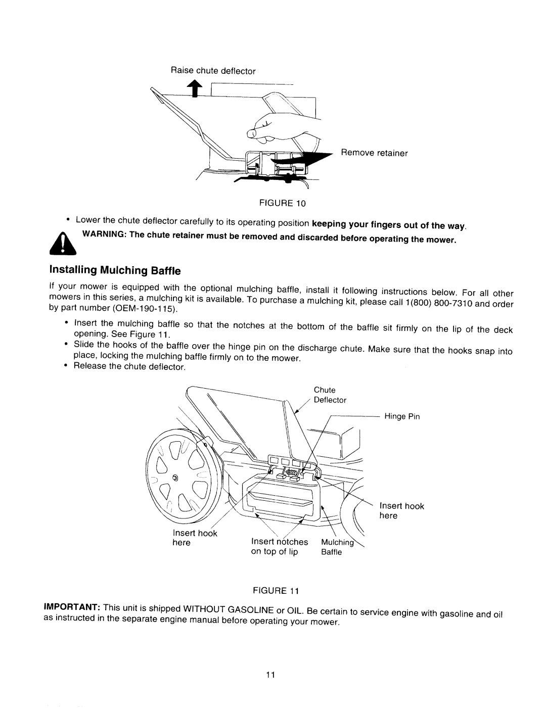 MTD Series 500 through 509 manual 