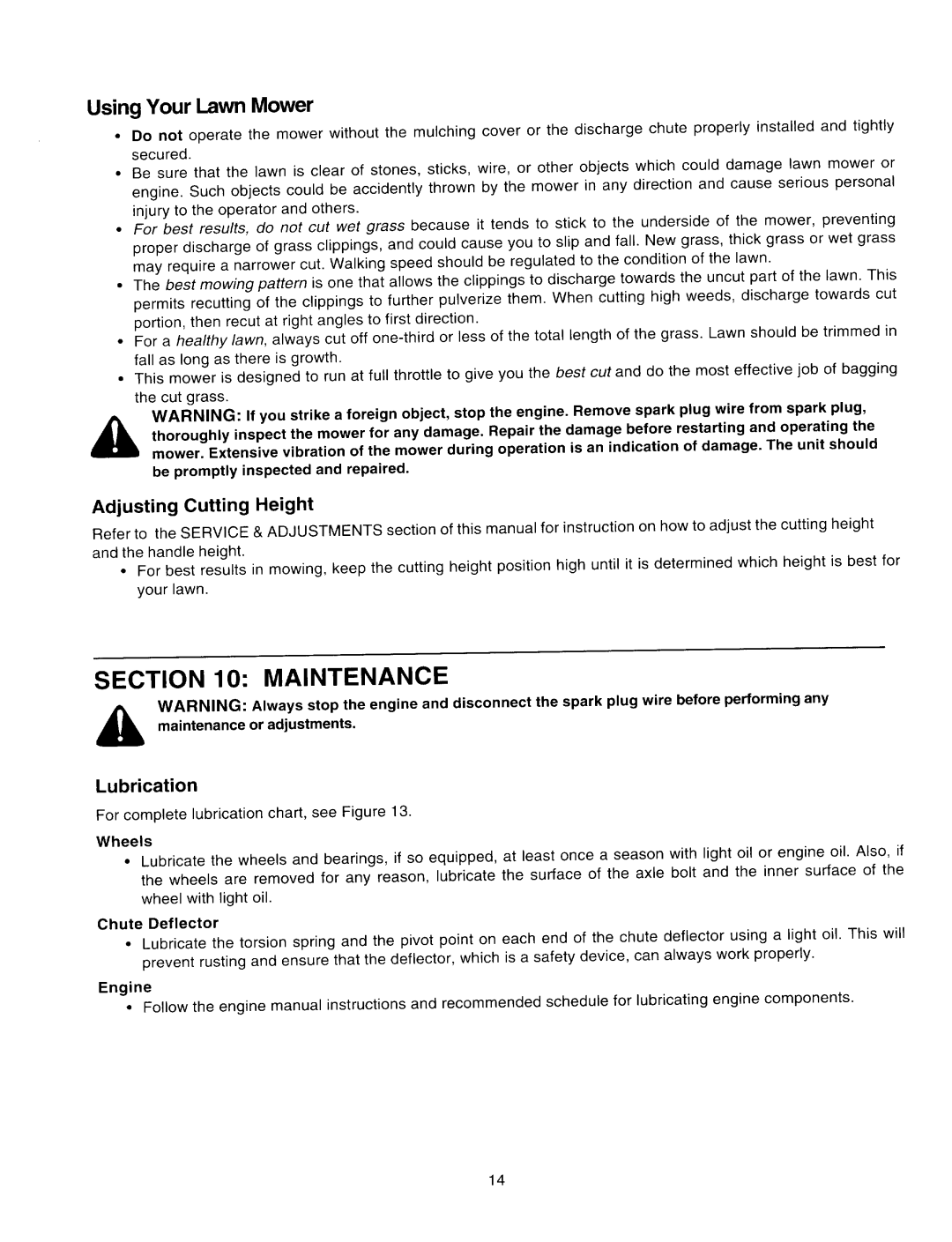 MTD Series 500 through 509 manual 