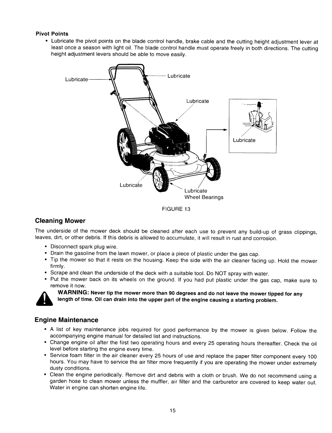 MTD Series 500 through 509 manual 