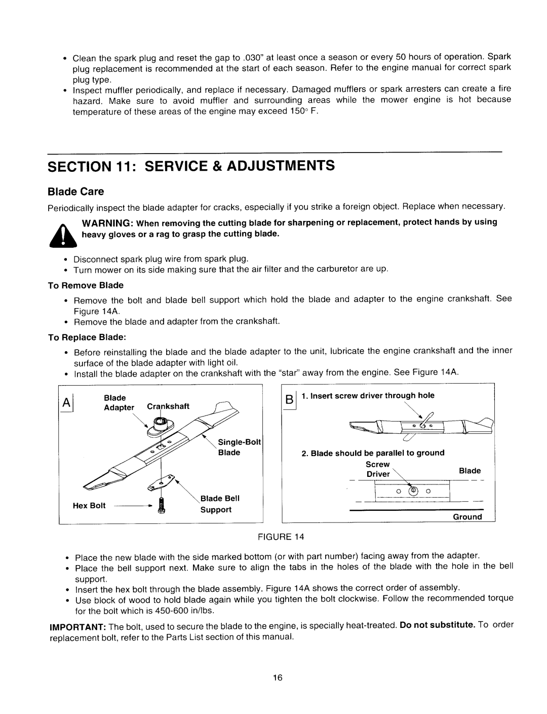 MTD Series 500 through 509 manual 