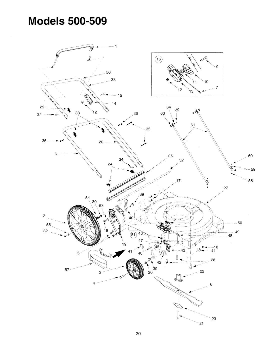 MTD Series 500 through 509 manual 