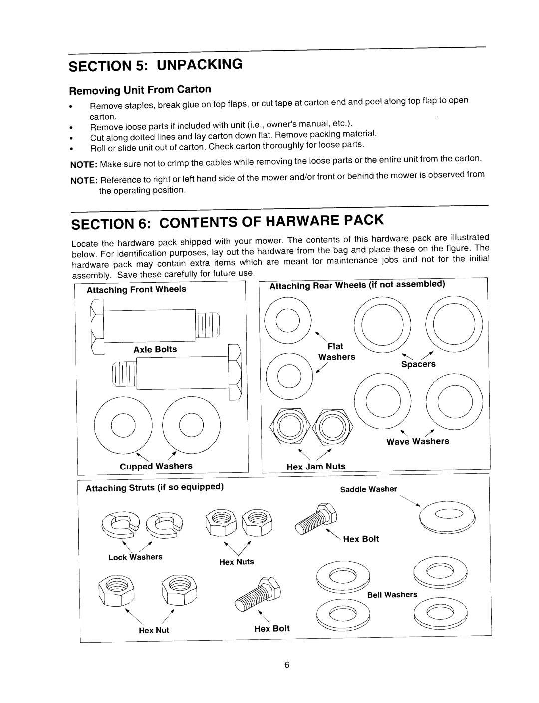 MTD Series 500 through 509 manual 