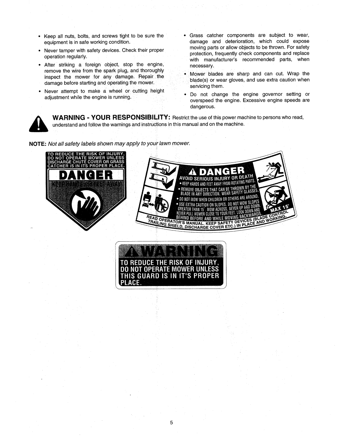 MTD Series 520 Thru 530 manual 